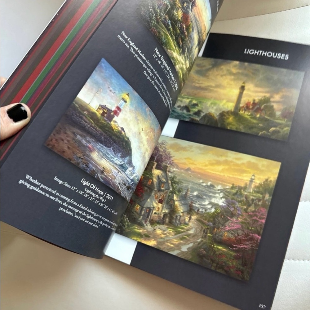 Thomas Kinkade Studios Fine Art Collection Book - Gray and Orange - Picture 5 of 8
